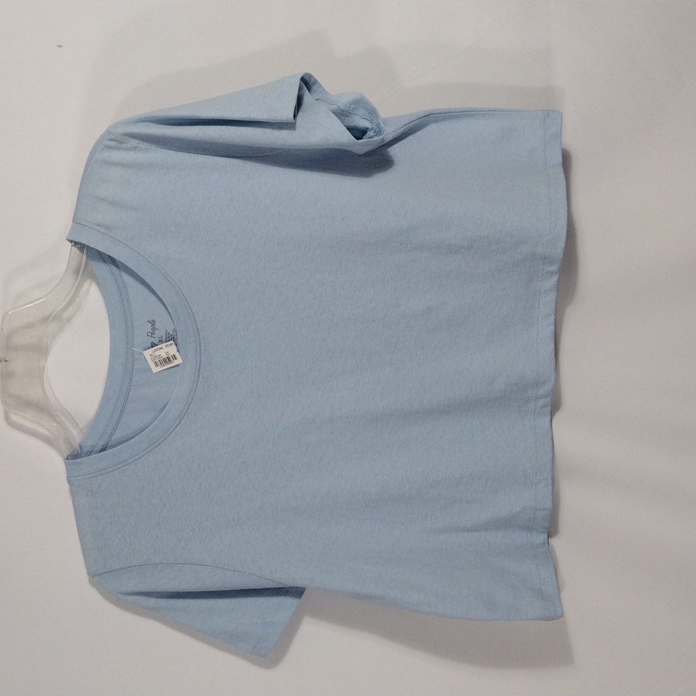NWT Loving People Light Blue Crop Top T-shirt size XL